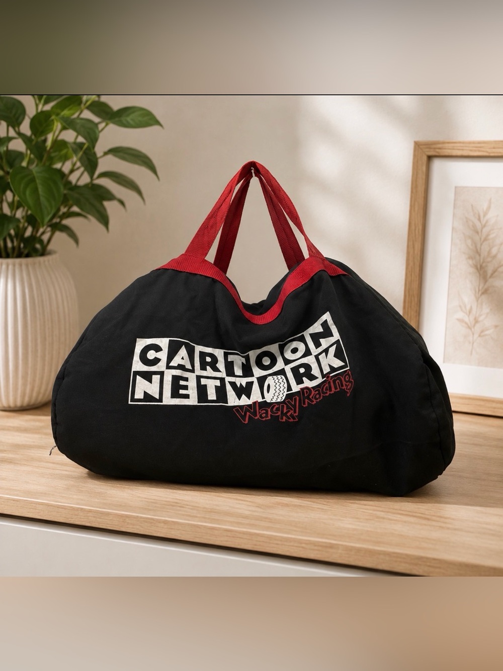 Cartoon Network wacky racing canvas bag